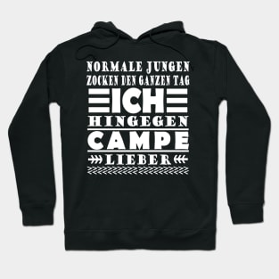 Campen Lagerfeuer Geschenk Wohnwagen Männer Hoodie